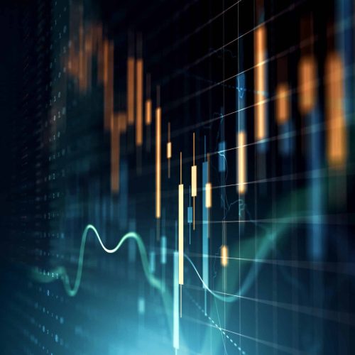 Currency and Exchange Stock Chart for Finance and Economy Display